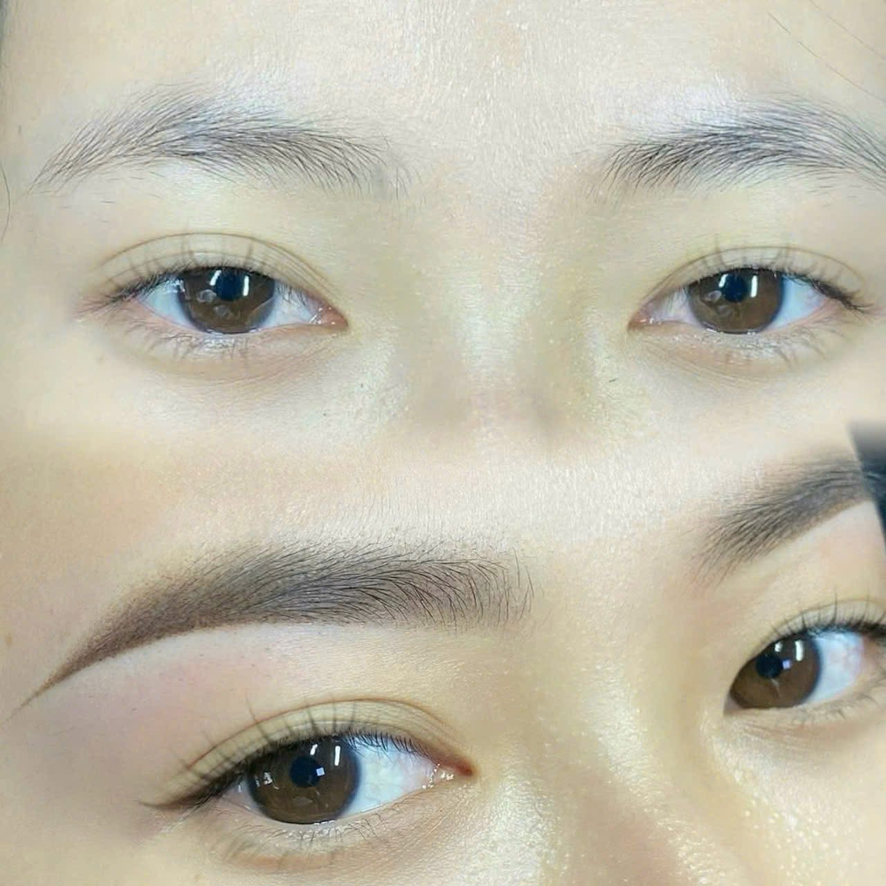 Phun mày Shading